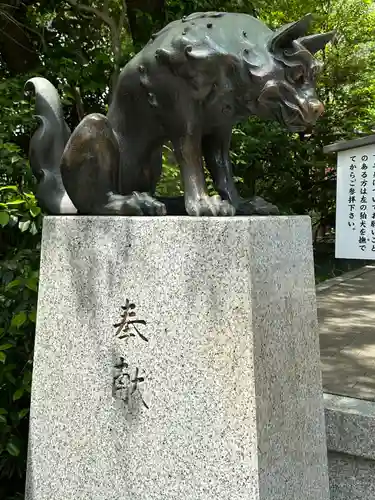 稲毛神社の狛犬