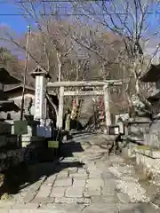 碓氷峠熊野神社の鳥居