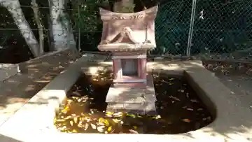 玉田の朱色のお社の本殿・本堂