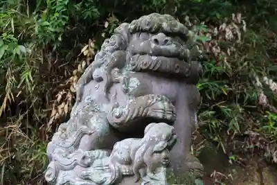 阿久津「田村神社」(郡山市阿久津町)旧社名:伊豆箱根三嶋三社の狛犬
