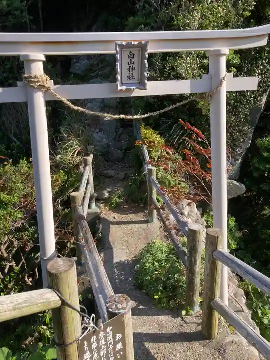 白山神社の鳥居