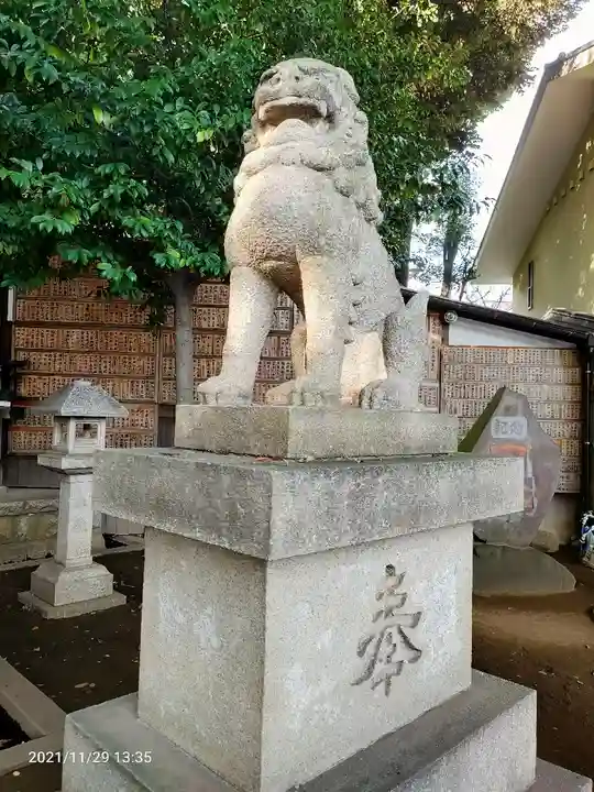 中目黒八幡神社の狛犬