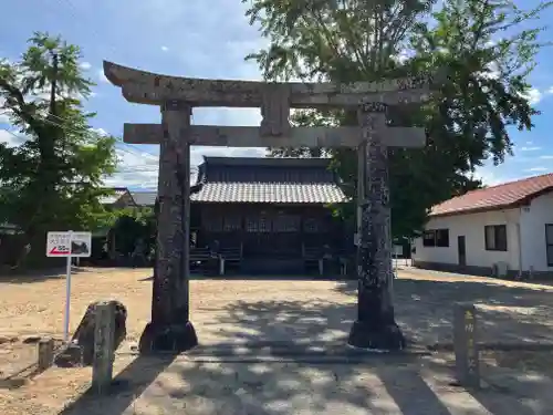 大魚神社　海中鳥居の鳥居