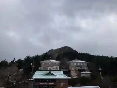 石鎚神社　土小屋遥拝殿の景色