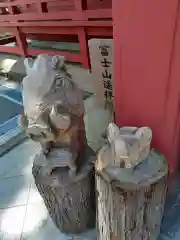 富士山東口本宮 冨士浅間神社の狛犬