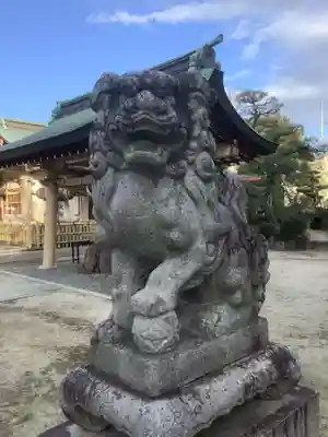 植田八幡宮の狛犬