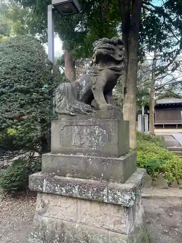 中野氷川神社の狛犬