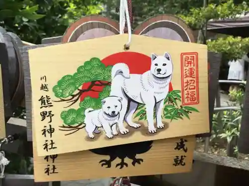 川越熊野神社の絵馬