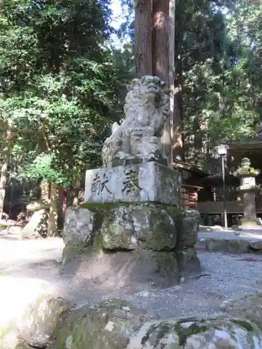 室生龍穴神社の狛犬