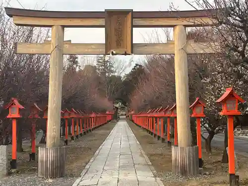 朝日森天満宮の鳥居