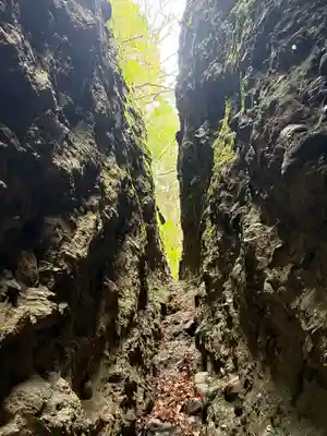 岩屋寺奥の院(白山権現)の景色