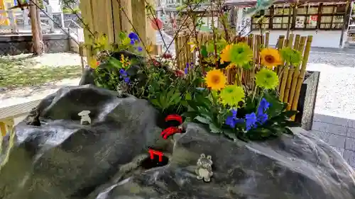 上川神社の手水