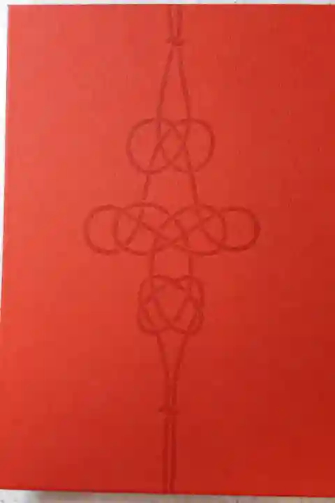 朱色の御朱印帳を選びました。