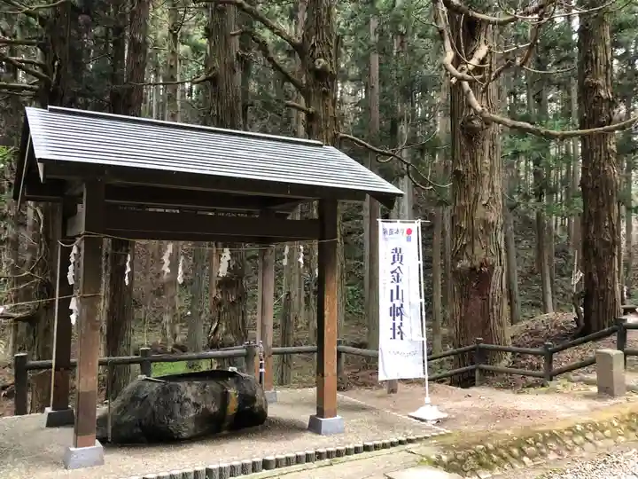 黄金山神社の手水舎