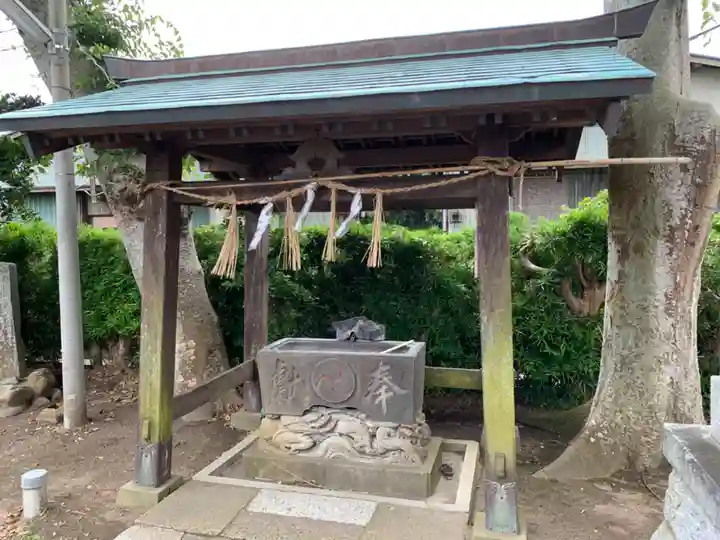神明神社の手水舎