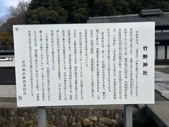 竹野神社の{uncategorized: "未分類", other: "その他", undefined: "問題あり", building: "その他建物", grave: "お墓", sacred_gate: "鳥居", guardian: "狛犬", statue: "像", buddha: "仏像", history: "歴史", nature: "自然", garden: "庭園", animal: "動物", pagoda: "塔", temizu: "手水舎", mountain_gate: "山門・神門", sanctuary: "本殿・本堂", subordinate: "末社・摂社", art: "芸術", scenery: "景色", jizo: "地蔵", ema: "絵馬", goshuin: "御朱印", omikuji: "おみくじ", items: "授与品その他", amulet: "お守り", goshuincho: "御朱印帳", eats: "食事", festival: "お祭り", votive_dance: "神楽", shichigosan: "七五三参", wedding: "結婚式", experience: "体験その他", initially: "初詣", around: "周辺", anti_infection: "感染症対策"}