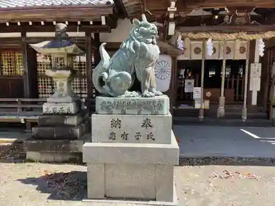 日根神社の狛犬