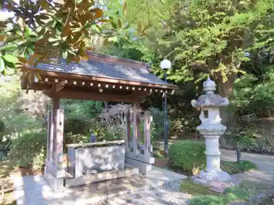 天台宗　長窪山　正覚寺の手水舎