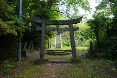 蚕影神社の鳥居