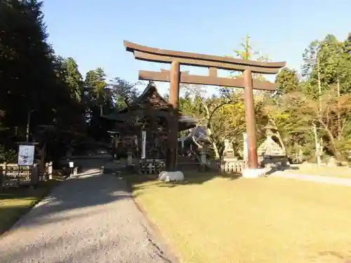 馬見岡綿向神社の鳥居