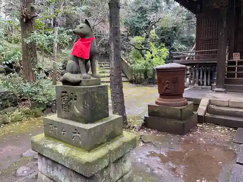 四合稲荷神社の狛犬