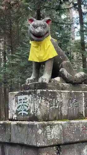 三峯神社の狛犬