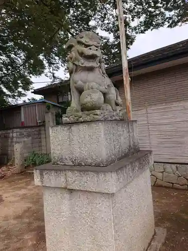 (下館)羽黒神社の狛犬