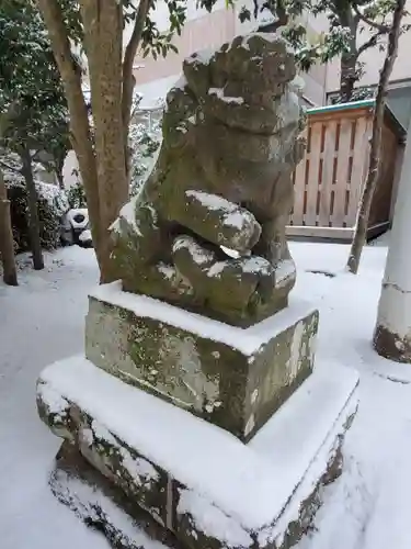 安積雷神社の狛犬