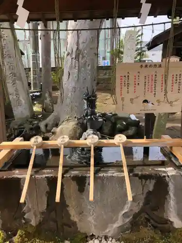 取手八坂神社の手水舎