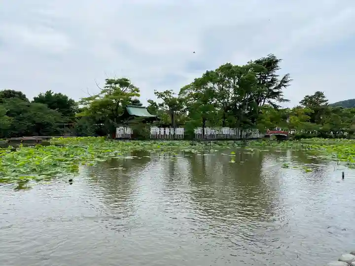 旗上弁財天社の景色