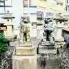 白金氷川神社の狛犬