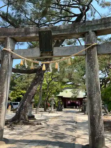 篠山神社の鳥居