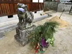 子守神社の狛犬