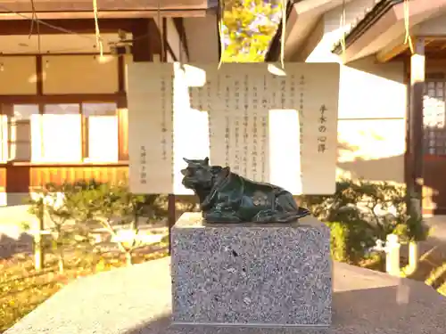 梁川天神社の狛犬