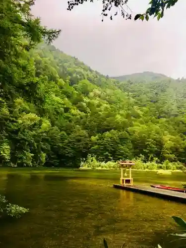 穂高神社奥宮の自然