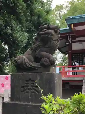 多摩川浅間神社の狛犬