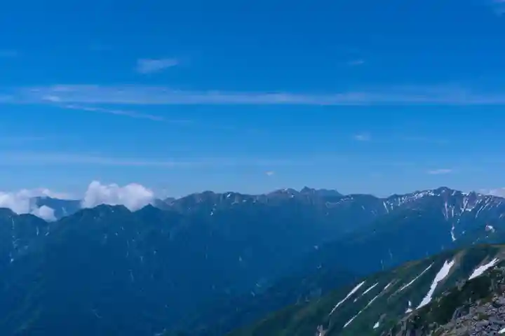 雄山神社峰本社の景色