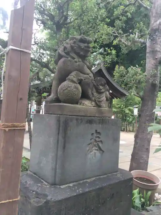 鳩森八幡神社の狛犬