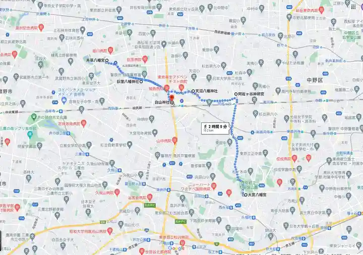 阿佐ヶ谷神明宮の周辺