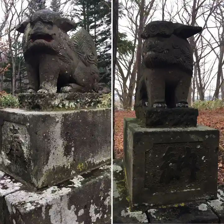 雨煙別神社の狛犬