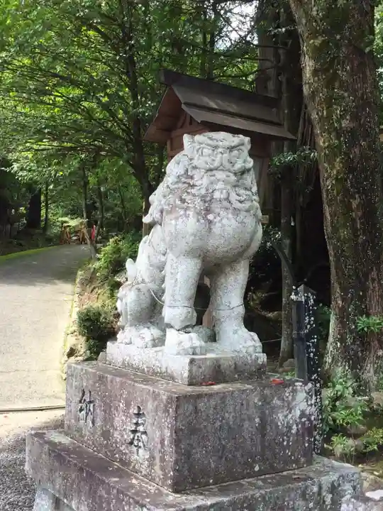 敢國神社の狛犬