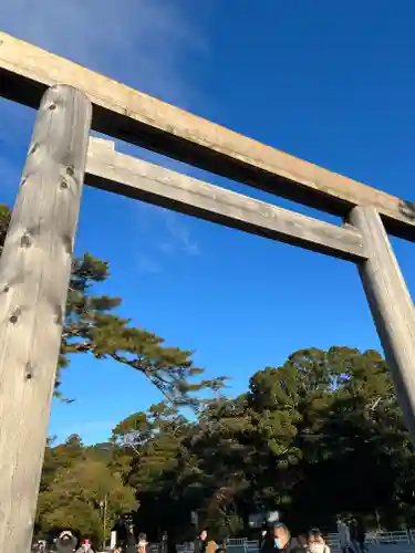 伊勢神宮内宮（皇大神宮）の鳥居