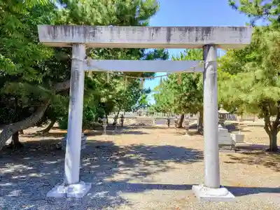 鍋田神明社の鳥居