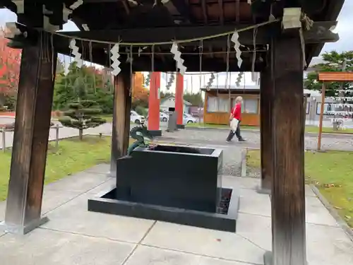 美瑛神社の手水