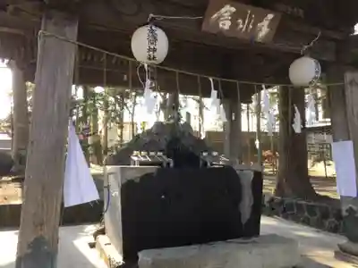小室浅間神社の手水舎