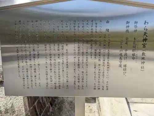 敷地神社（わら天神宮）(京都府)