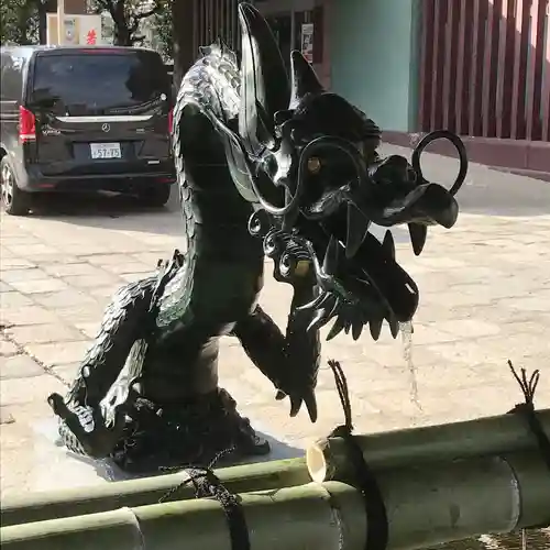 生國魂神社の手水