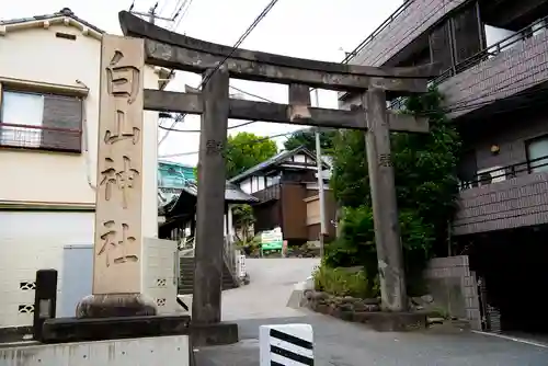 白山神社の鳥居