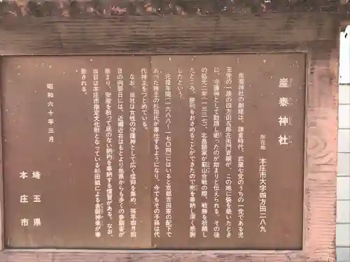 産泰神社の{uncategorized: "未分類", other: "その他", undefined: "問題あり", building: "その他建物", grave: "お墓", sacred_gate: "鳥居", guardian: "狛犬", statue: "像", buddha: "仏像", history: "歴史", nature: "自然", garden: "庭園", animal: "動物", pagoda: "塔", temizu: "手水舎", mountain_gate: "山門・神門", sanctuary: "本殿・本堂", subordinate: "末社・摂社", art: "芸術", scenery: "景色", jizo: "地蔵", ema: "絵馬", goshuin: "御朱印", omikuji: "おみくじ", items: "授与品その他", amulet: "お守り", goshuincho: "御朱印帳", eats: "食事", festival: "お祭り", votive_dance: "神楽", shichigosan: "七五三参", wedding: "結婚式", experience: "体験その他", initially: "初詣", around: "周辺", anti_infection: "感染症対策"}