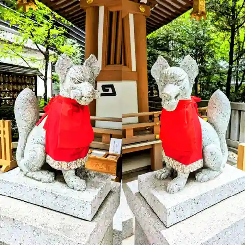 福徳神社（芽吹稲荷）の狛犬